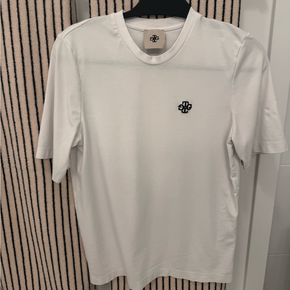 The Garment White T-Shirt with Black Logo